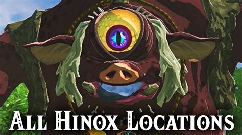 All Hinox Locations The Legend Of Zelda Breath Of The Wild Youtube