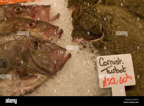 Fresh Fish For Sale At Borough Market London Stock Photo Alamy