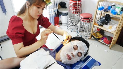 70 베트남 푸미흥 이발소 서비스 Vietnam Barbershop Ear Clean Shaving Wash Hair Massage Fall Asleep Fell