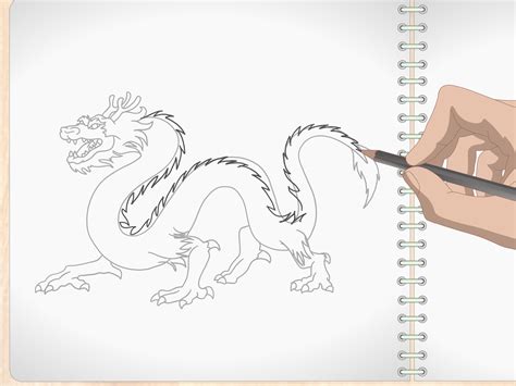 Cómo Dibujar Un Dragón Con Imágenes Wikihow