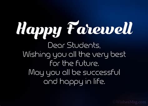 50 Best Farewell Messages For Students Wishesmsg Farewell Quotes