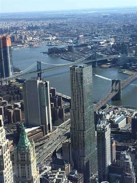 An Aerial View Of New York City With The Empire Building In The