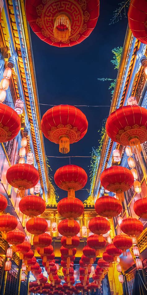 Lantern Festival Wallpaper 4k Chinese New Year China Lanterns