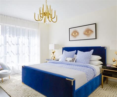 Gold And Royal Blue Bedroom Decor Blue Bedroom Decor Blue And Gold