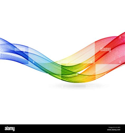 Vector Abstract Color Wave Background Rainbow Wave Stock Vector Image