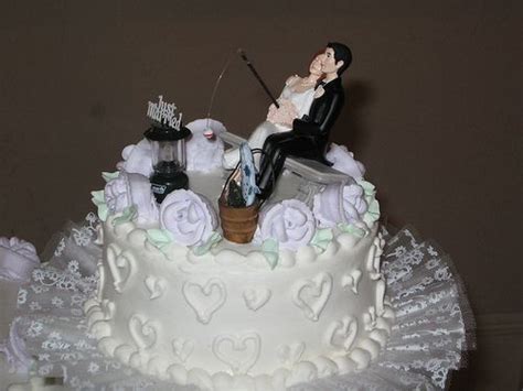 Fishing Couple Unique Cake Toppers Wedding Cake Toppers Unique