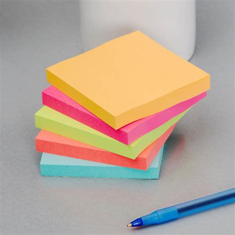 14 Pads With 100 Sheets Capetown Colors 3 X 3 Inches Post It Pop Up