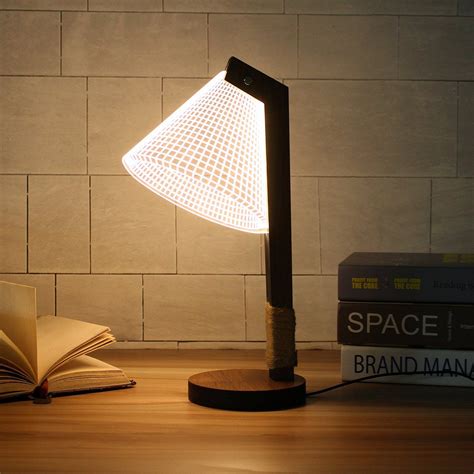 3d Led Table Lamp Shaped Night Light Adjustable Desk Reading Lamps For