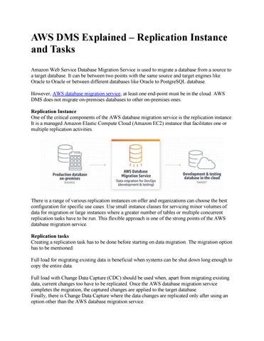 Aws Dms Explained Replication Instance And Tasks By Jefferyhall Issuu