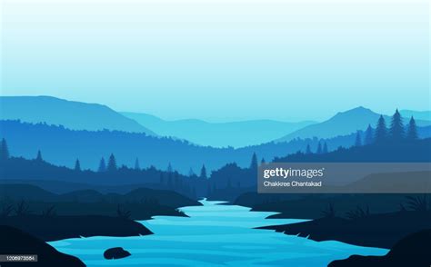 Mountains Lake And River Landscape Silhouette Tree Horizon Landscape