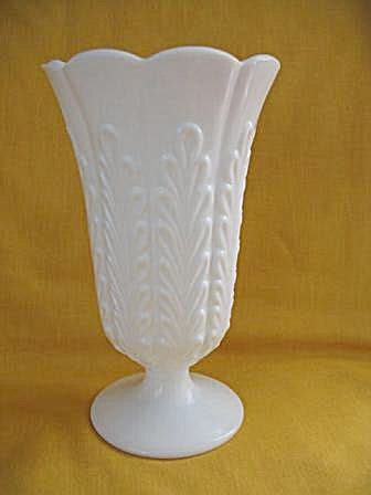 Eo Brody Co Pedestal Vase M Milk Glass Collection Milk
