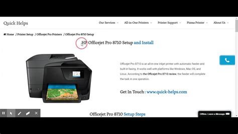 Hp Officejet Pro 8710 First Time Printer Setupdriver Download New