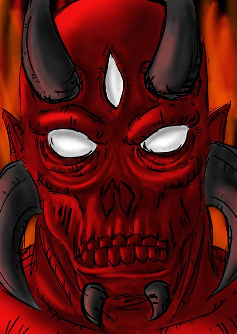 Demon Face By Korosukun On Deviantart