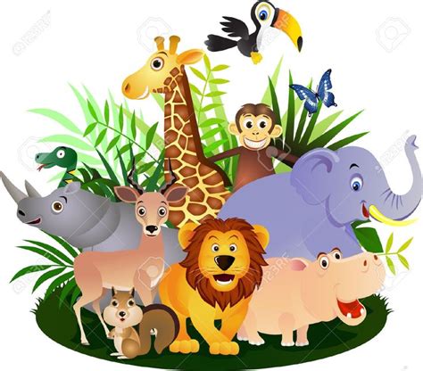 9072593 Animal Safari Cartoon Dessin Animaux Mignons Animaux