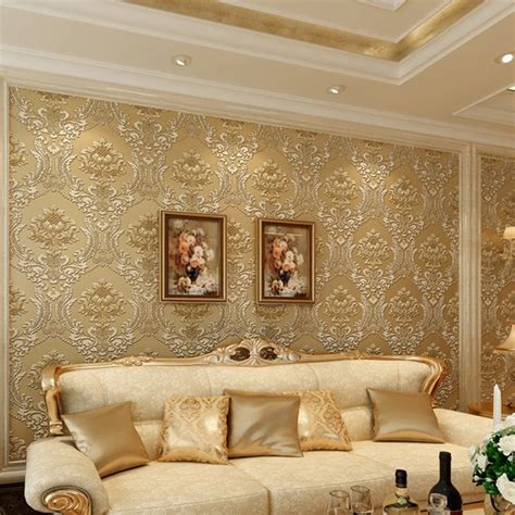 Luxury Classic Wall Paper Home Decor Background Wall Damask Wallpaper