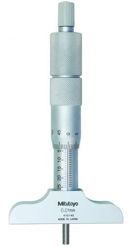 Mitutoyo 129 153 Mechanical Depth Micrometer With Interchangeable Rods