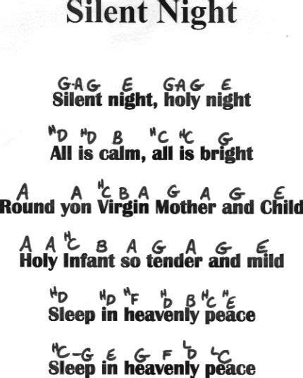 Silent Night Flute Notes | Easy Piano Sheet Music