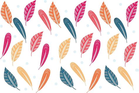Multicolor Feathers Pattern 10251895 Vector Art At Vecteezy