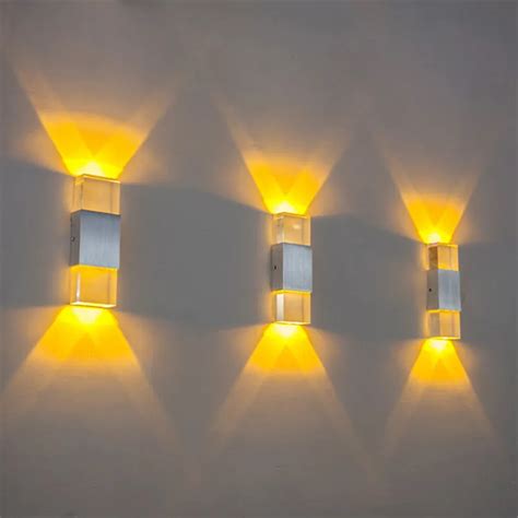 Modern 2w 6w Led Led Wall Sconce Night Light Ac85 265v Brief Indoor