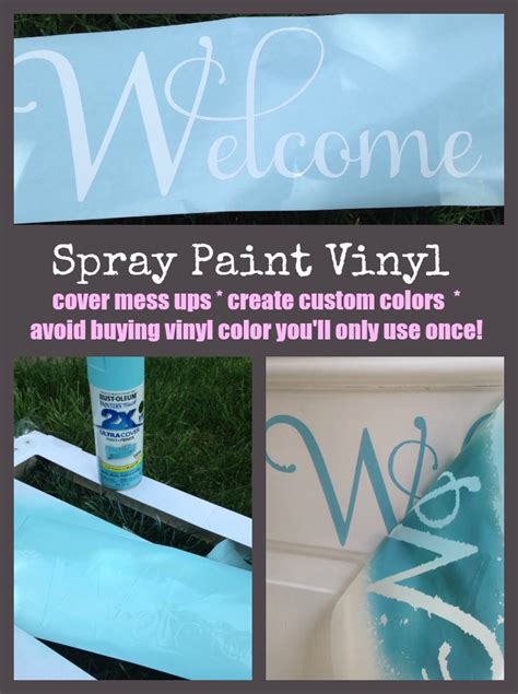 Spray Paint Adhesive Vinyl For Custom Colors Silhouette Tutorial
