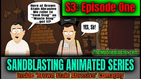 Animated Sandblast Series Inside Brown Stain Abrasive Mining Company