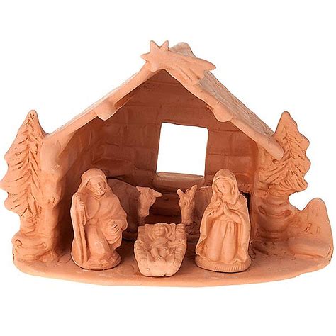 Nativity Set Complete Clay 10 Cm Online Sales On
