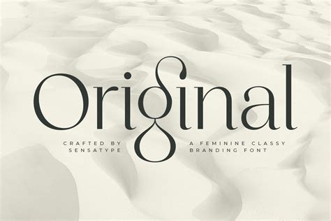 Original Classy Branding Font Design Cuts