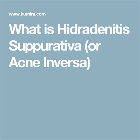 What Is Hidradenitis Suppurativa Or Acne Inversa Acne Inversa Hs