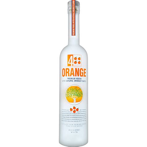 4 Orange Vodka 750 Ml Vodka Bevmo