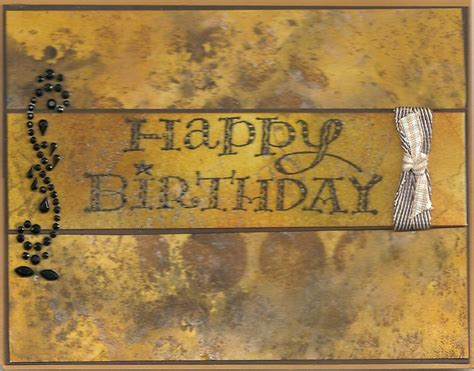 Judys Stamp Art Masculine Happy Birthday