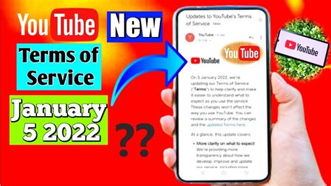Youtube New Update 5 January 2022 I Youtube New Terms And Policy Update