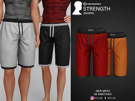 The Sims Resource Strength Shorts