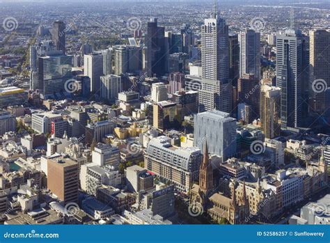 Aerial View Of Melbourne Cityscape During Daytime Editorial Photography