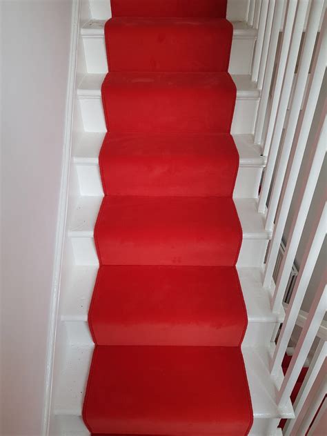 Red Stair Carpet Runner In Hackney The Flooring Group