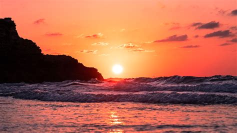 Waves Ocean Sunset 1574937849