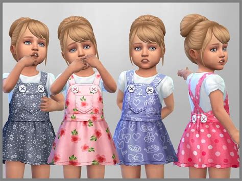 Set Of 4 Toddler Dresses For Everyday Wear Found In Tsr