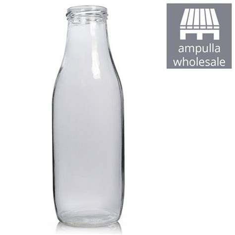 1000ml Clear Glass Juice Bottles Wholesale Ampulla Packaging