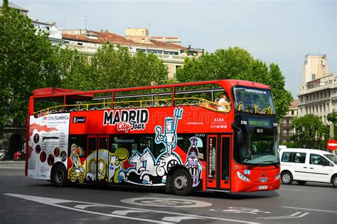 Madrid Spain April 23 Tourist Bus In Madrid Spain Madrid City Tour 312