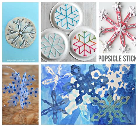 25 Snowflake Arts and Crafts for Kids - The Pinterested Parent