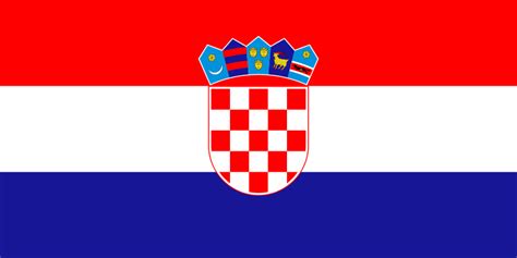 Die flagge kroatiens besteht aus drei horizontalen streifen von gleicher breite mit dem kroatischen nationalwappen in der mitte. Nationalflagge Kroatien