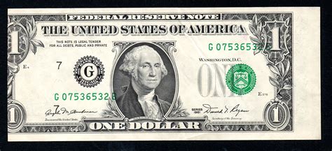One Dollar Bill Money Printables Dollar Note Gambaran
