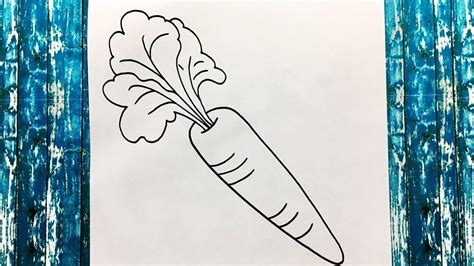 How to Draw a Carrot Cómo Dibujar una Zanahoria Paso a Paso Fácil y