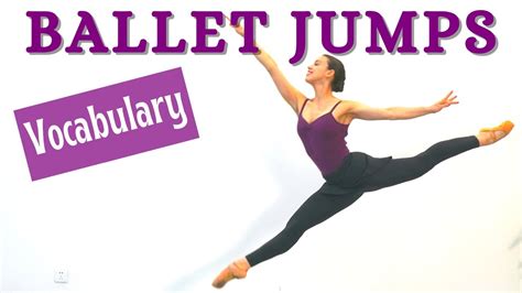basic ballet jumps vocabulary with demonstration ballet for all tutorials 2021 youtube