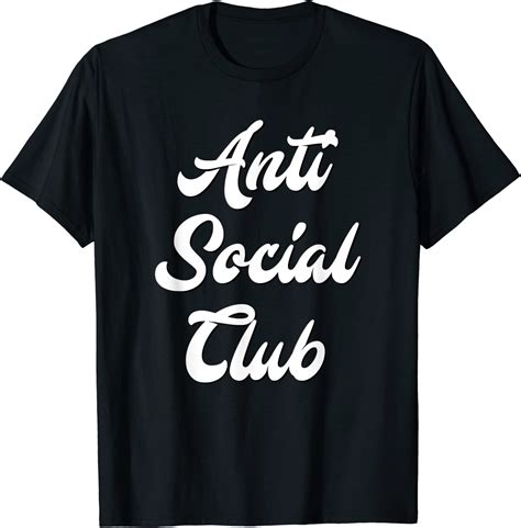 Anti Social Club T Shirt For Men And Women Uk Fashion