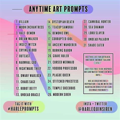 42 Art Prompts For Discovering New Creative Ideas Drawingprompts In