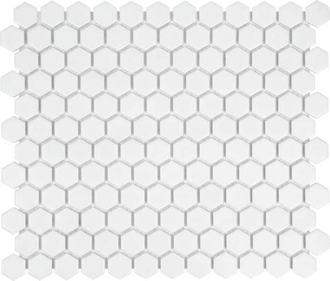 1 Hexagon Mosaic Tile White Matte Finish On Sale 489 Per Sheet