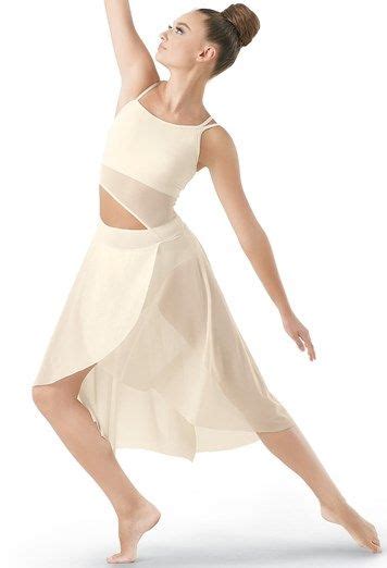Asymmetrical Mid Length Mesh Dress Balera™ Dance Costumes Dresses