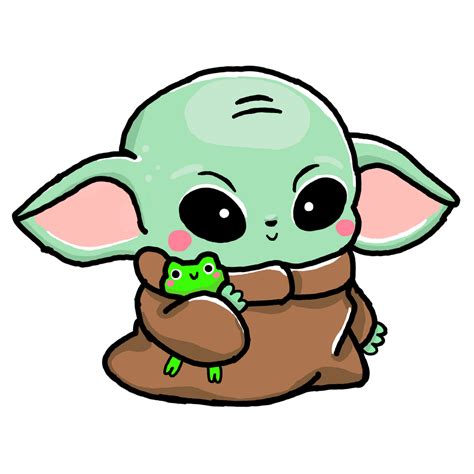 Baby Yoda And Frog By Bberry16555 On Deviantart
