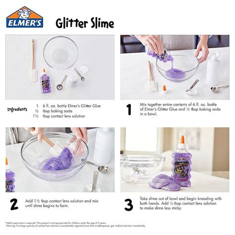 Silver Elmers Liquid Glitter Glue Washable Adhesive Etsy