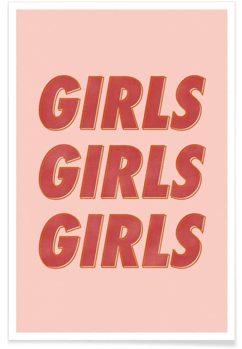Girls Red Poster Reds Poster Poster Wall Poster Prints